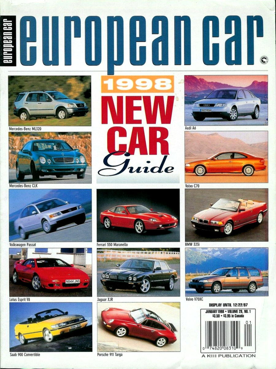 European Car Jan January 1998 