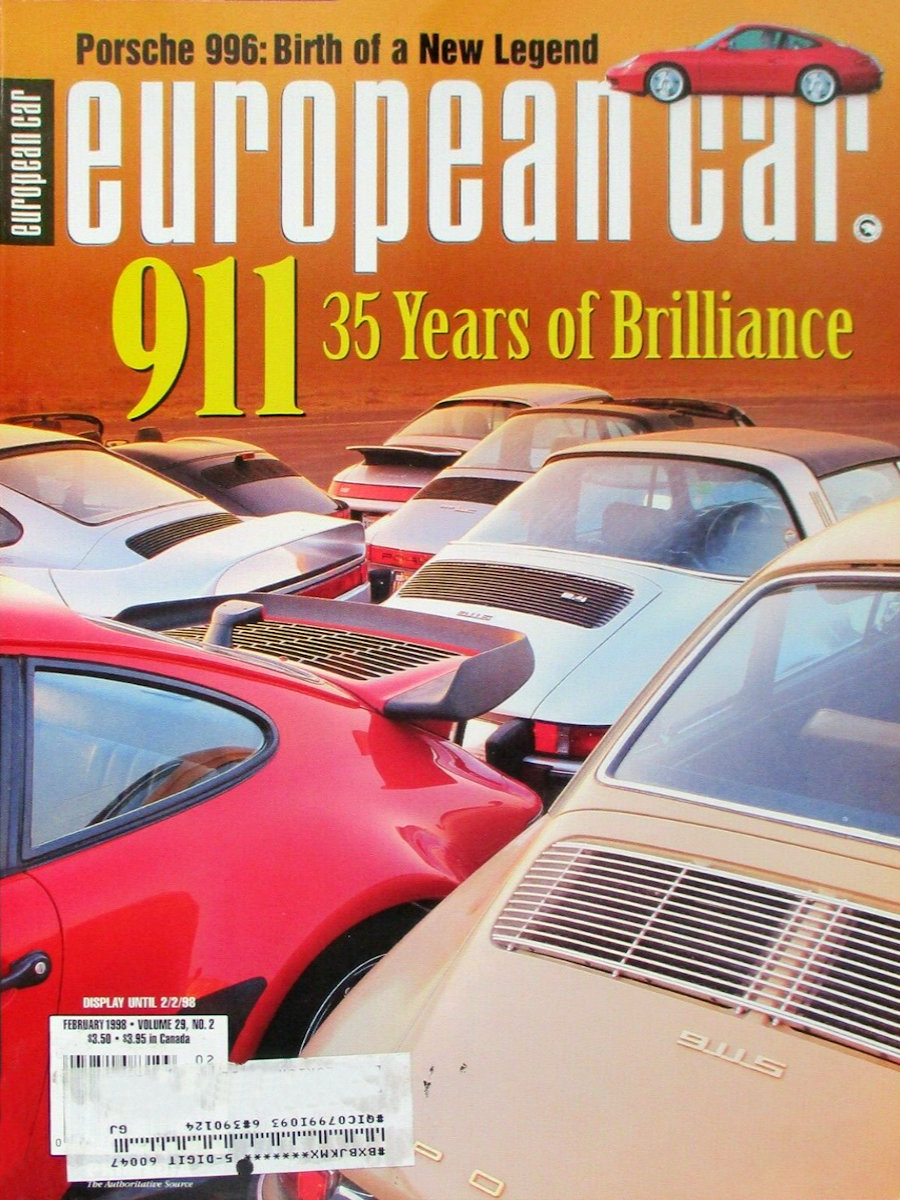 European Car Feb February 1998 