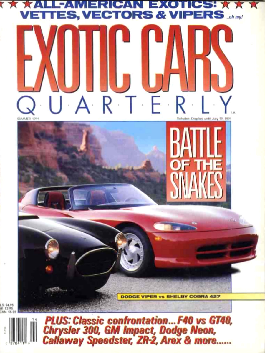 Exotic Cars Quarterly Summer 1991