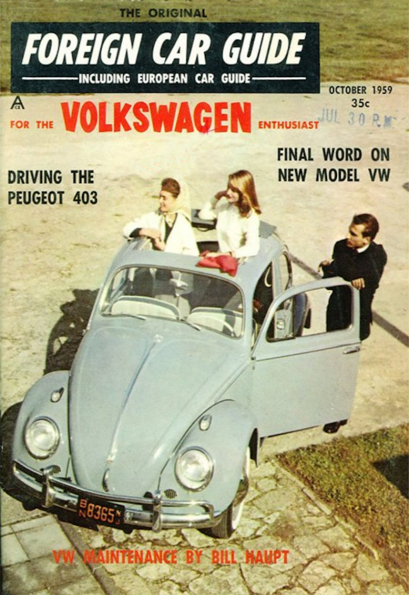 Foreign Car Guide Oct October 1959 