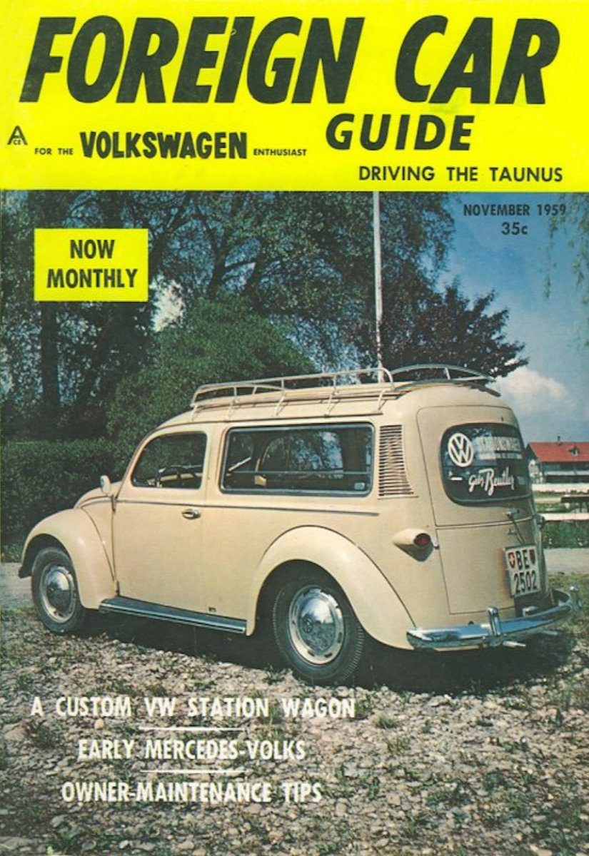 Foreign Car Guide Nov November 1959 