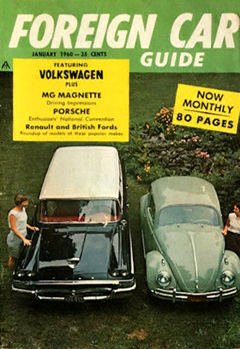 Foreign Car Guide Jan January 1960 