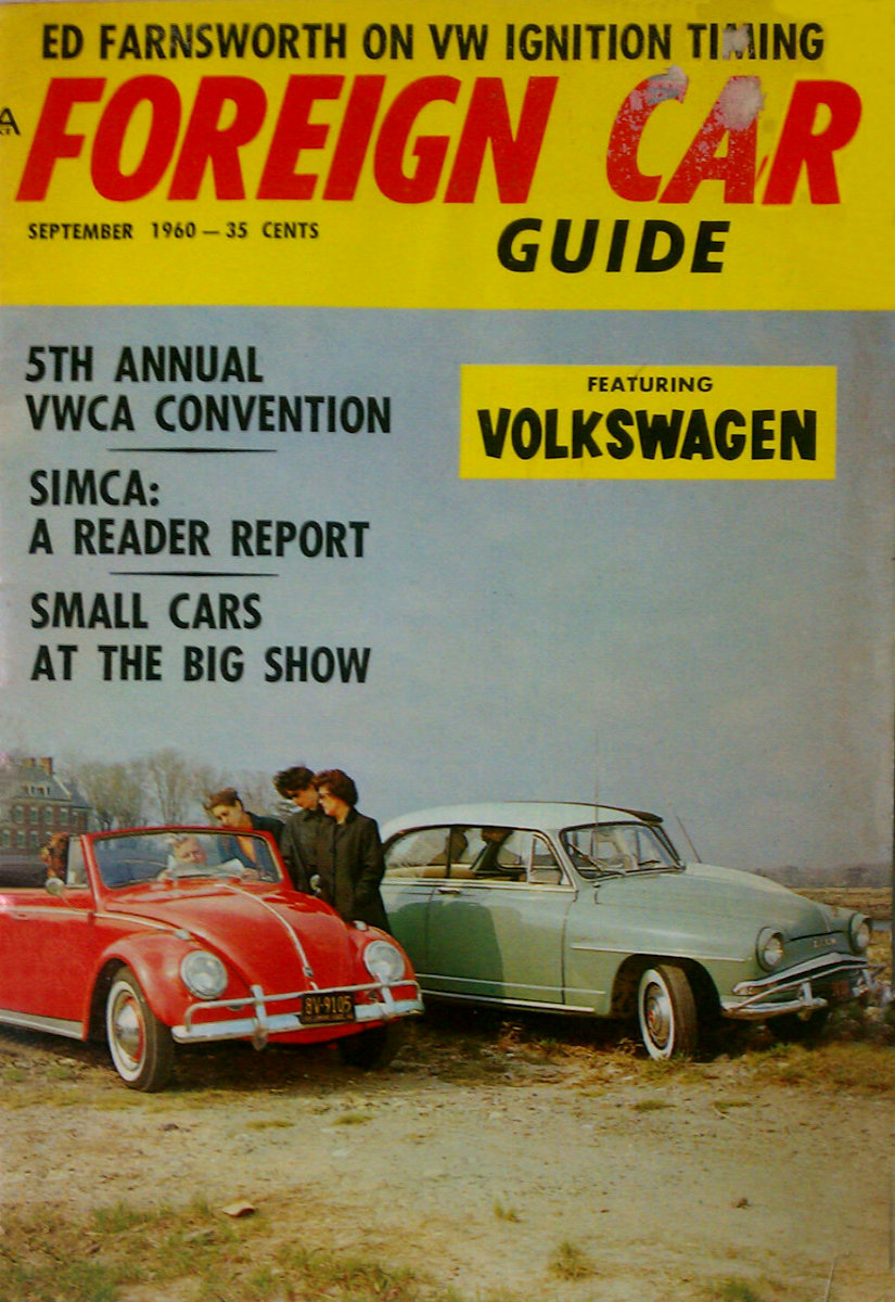 Foreign Car Guide Sept September 1960 