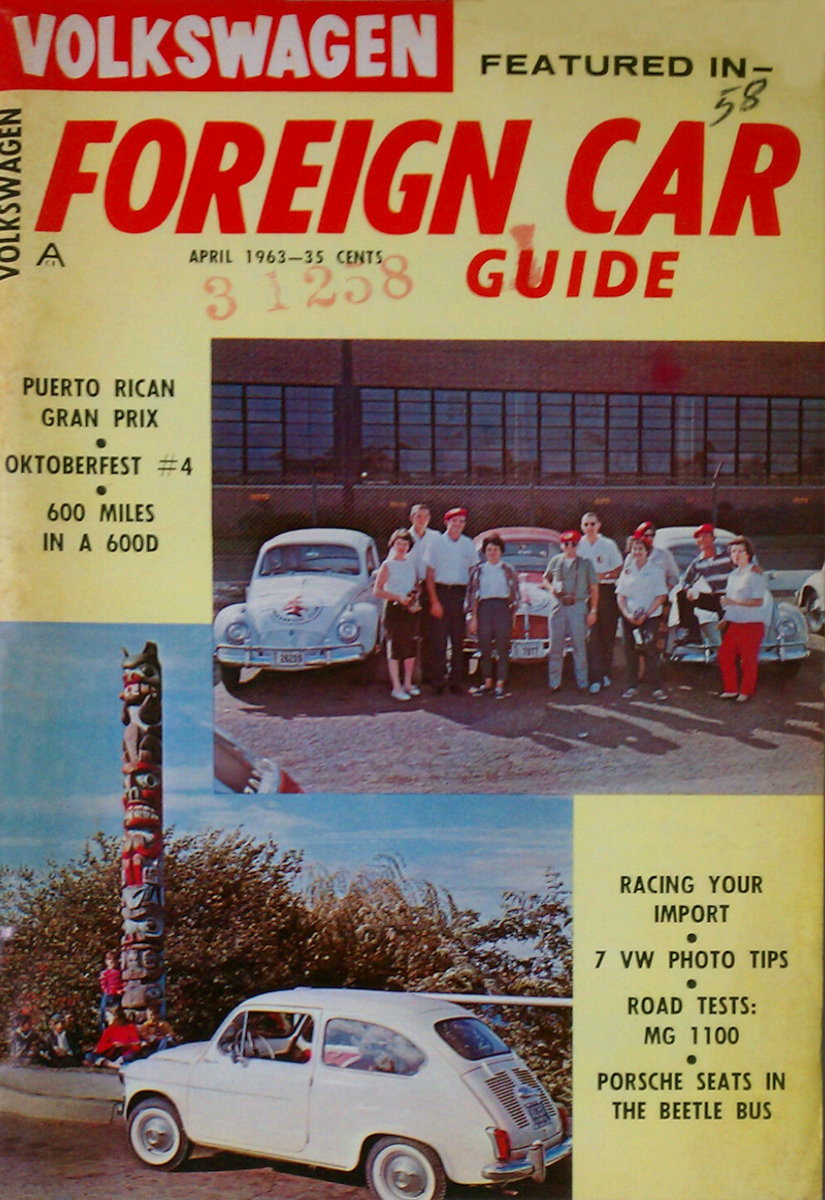 Foreign Car Guide Apr April 1963 