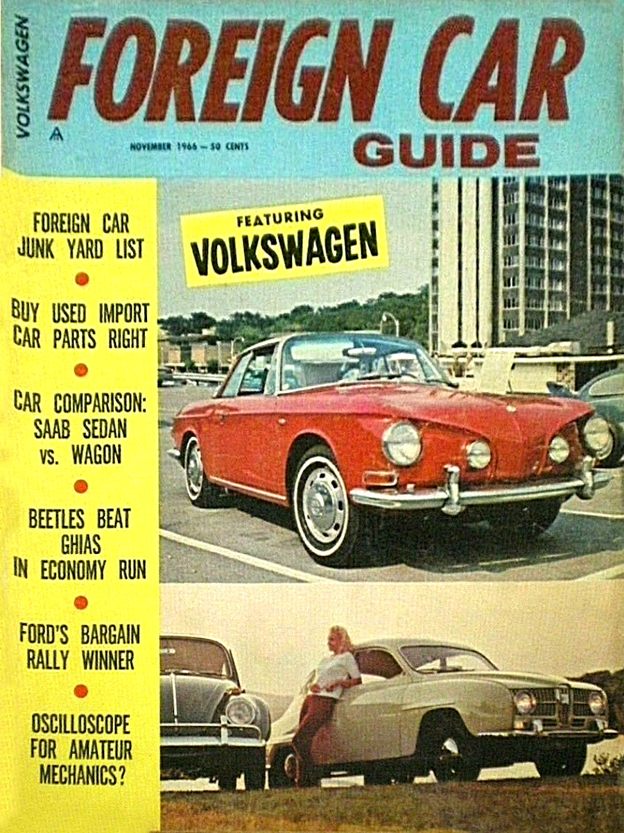 Foreign Car Guide Nov November 1966 