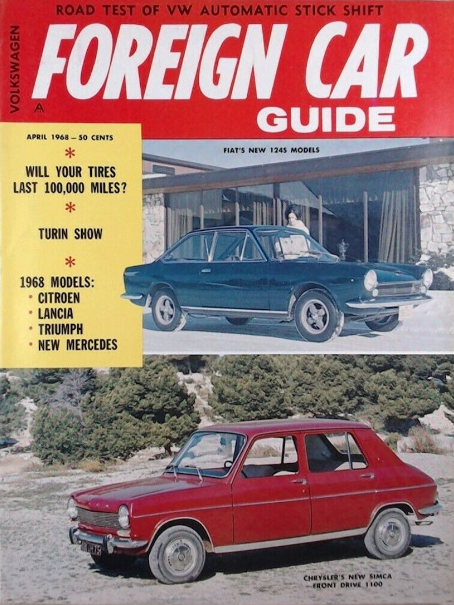 Foreign Car Guide Apr April 1968 