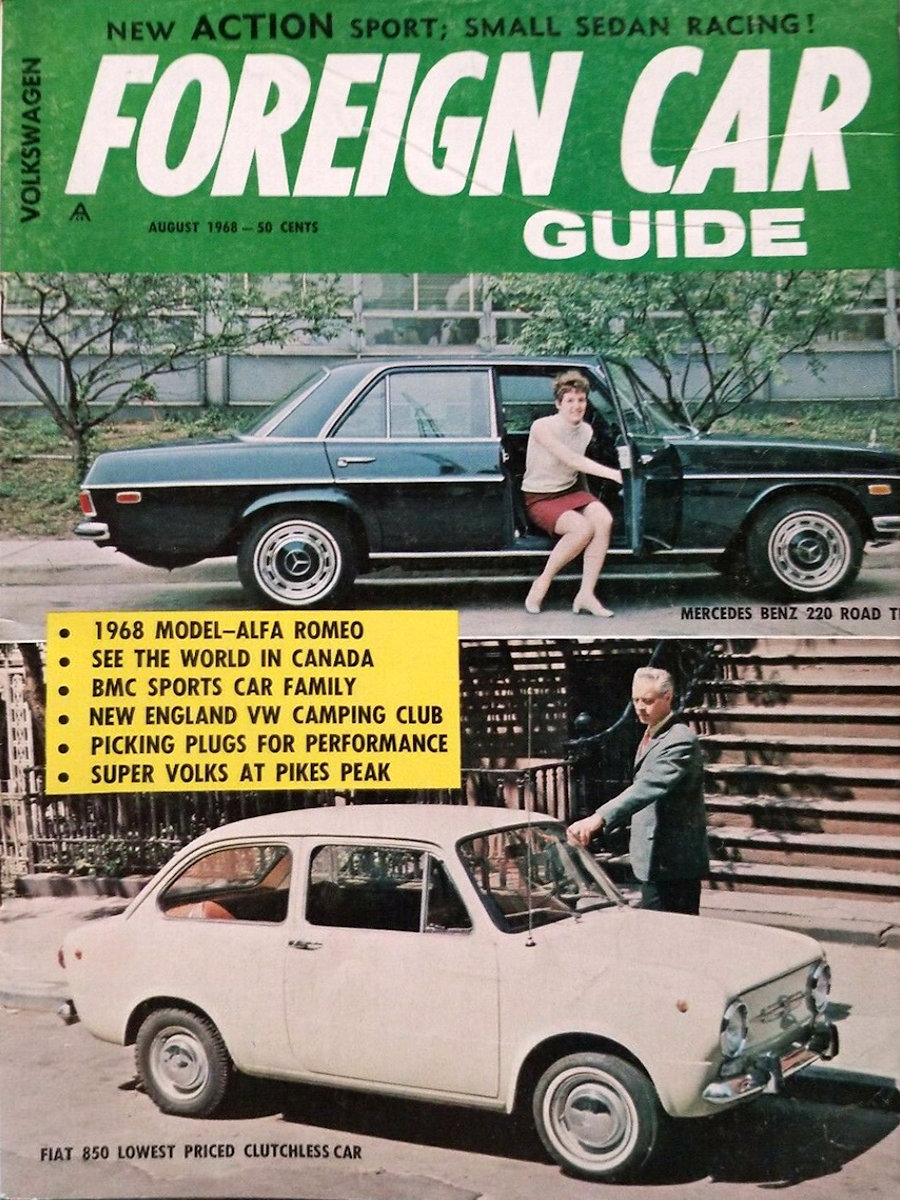 Foreign Car Guide Aug August 1968