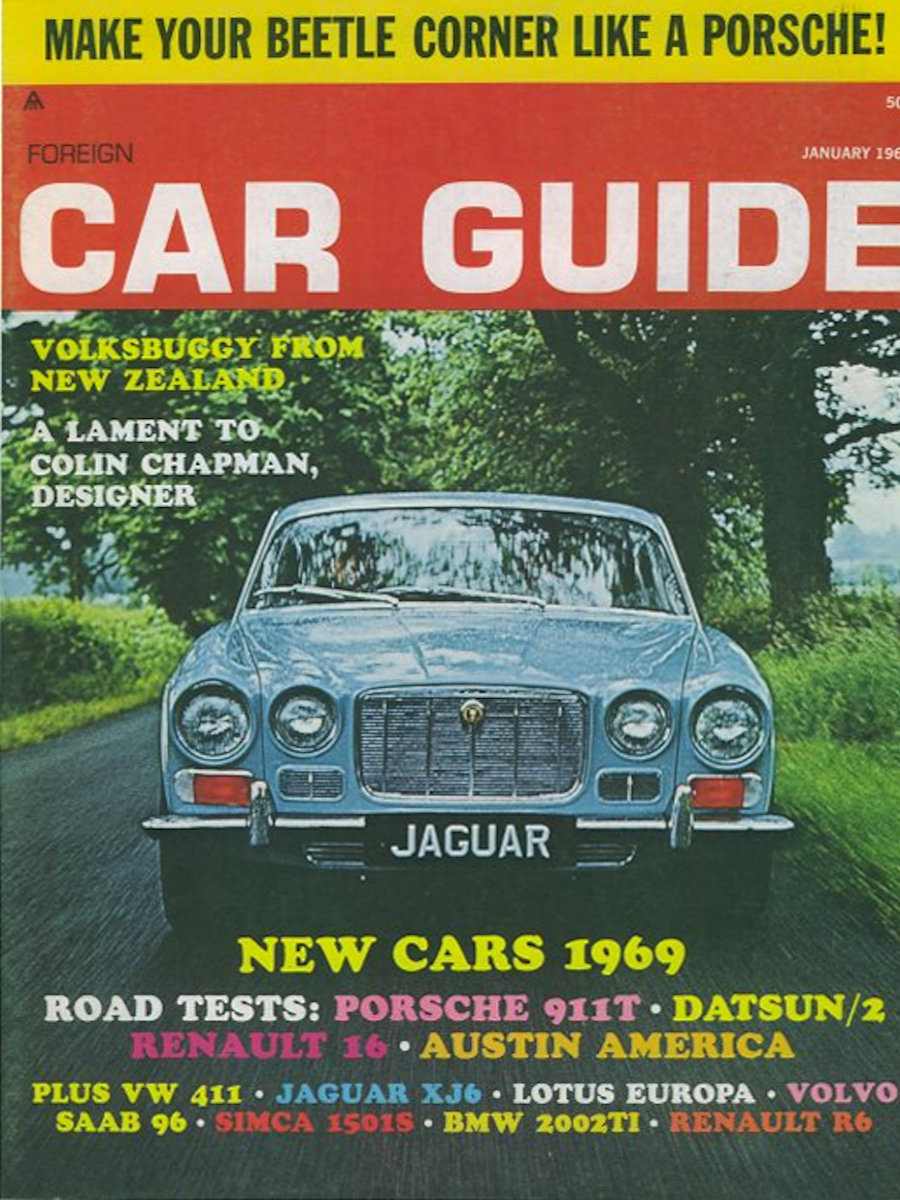 Foreign Car Guide Jan January 1969 