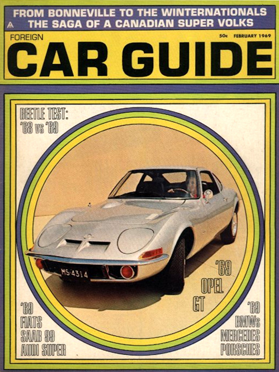 Foreign Car Guide Feb February 1969 