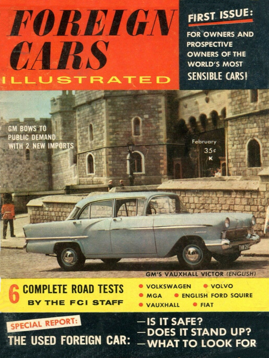 Foreign Cars Illustrated Feb February 1958