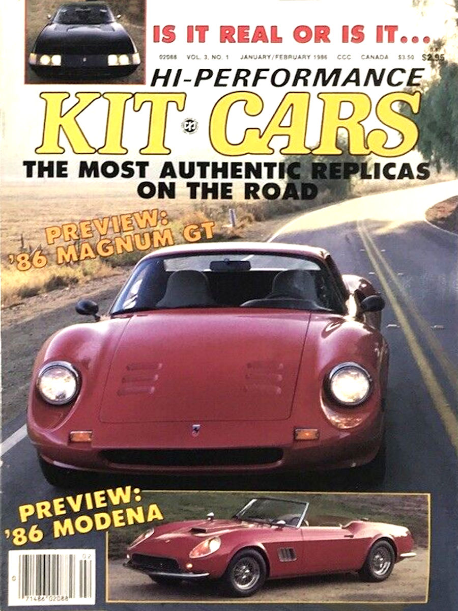 Hi Performance Kit Cars Jan January February Feb 1986 
