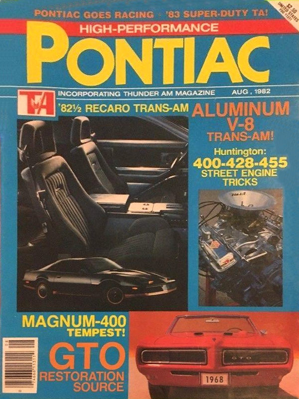 High Performance Pontiac Aug August 1982