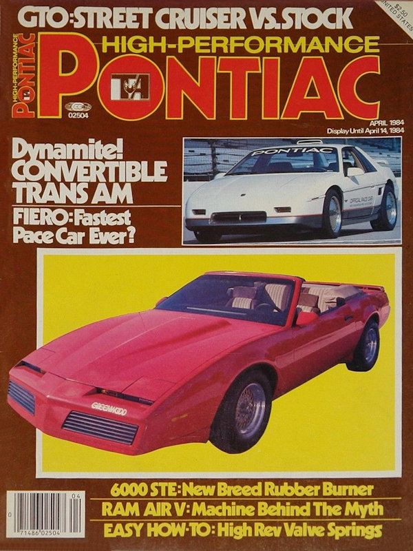 High Performance Pontiac Apr April 1984