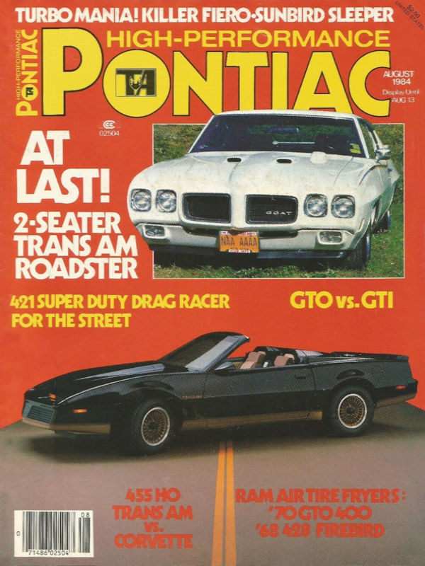 High Performance Pontiac Aug August 1984