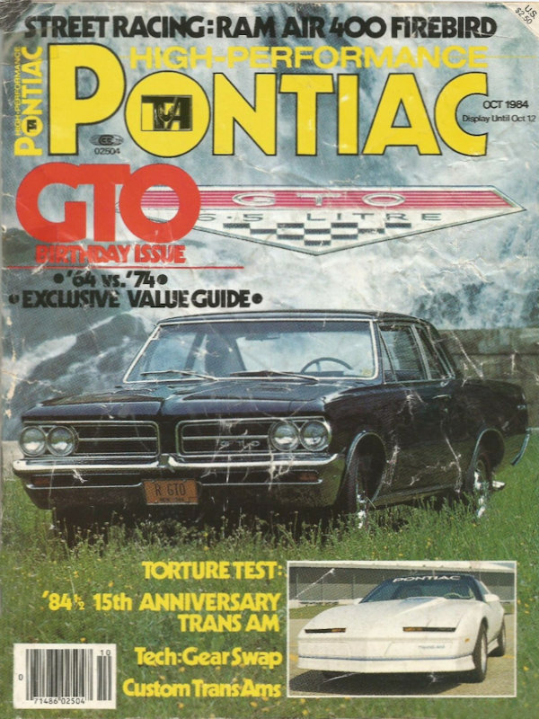 High Performance Pontiac Oct October 1984
