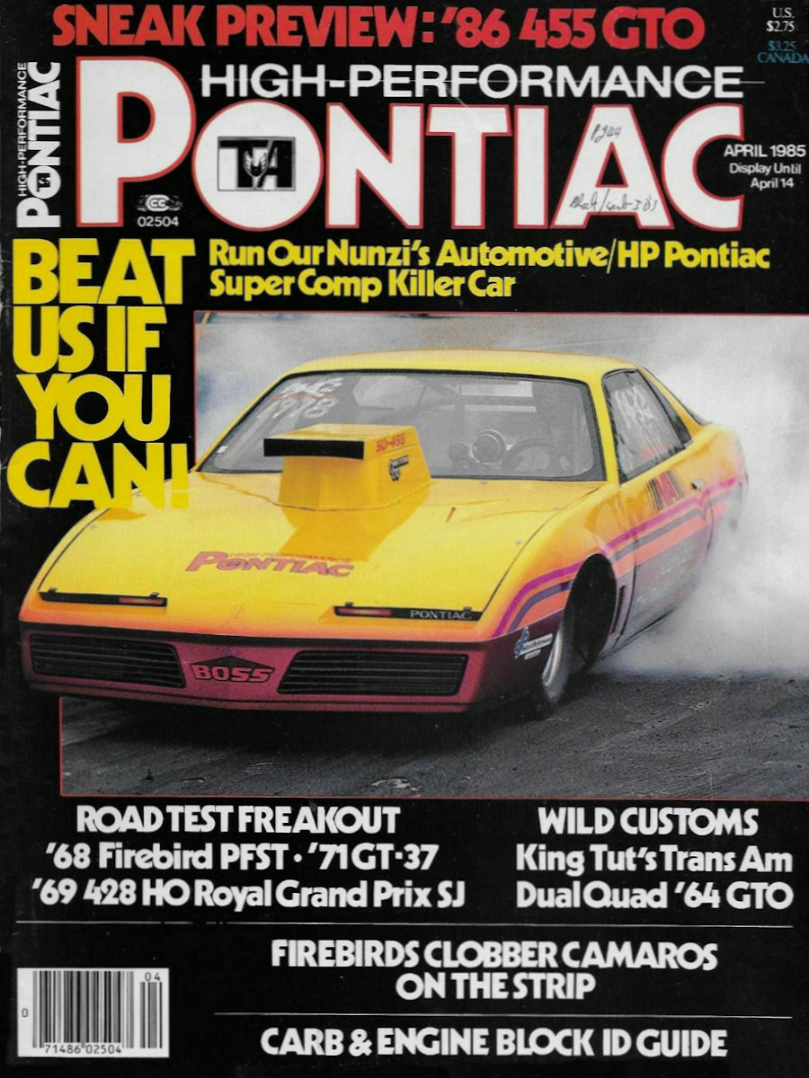 High Performance Pontiac Apr April 1985