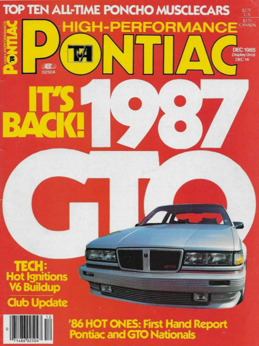 High Performance Pontiac Dec December 1985