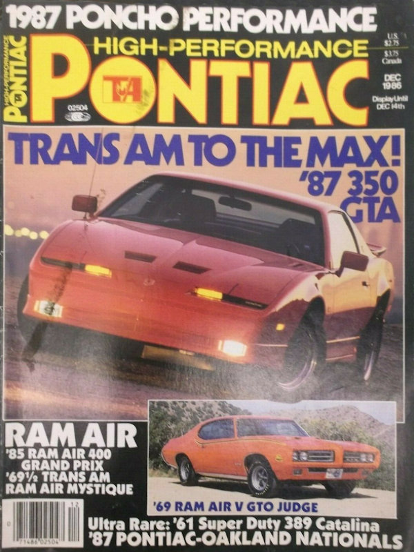 High Performance Pontiac Dec December 1986
