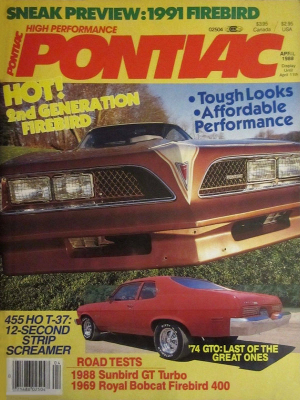 High Performance Pontiac Apr April 1988