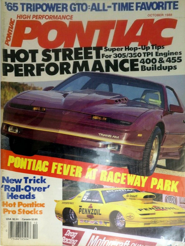 High Performance Pontiac Oct October 1988