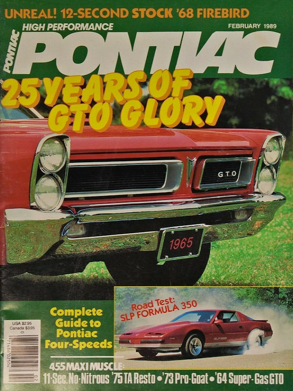 High Performance Pontiac Feb February 1989