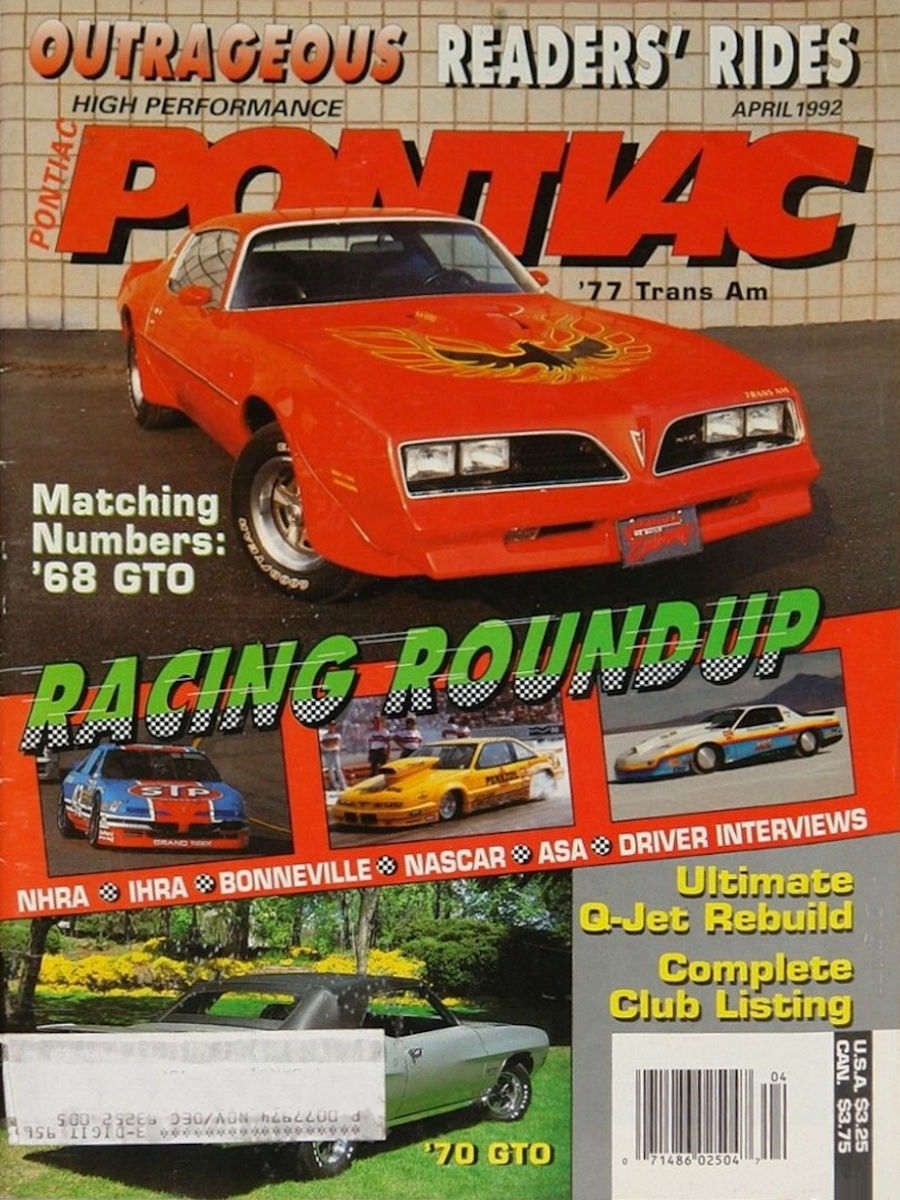 High Performance Pontiac Apr April 1992