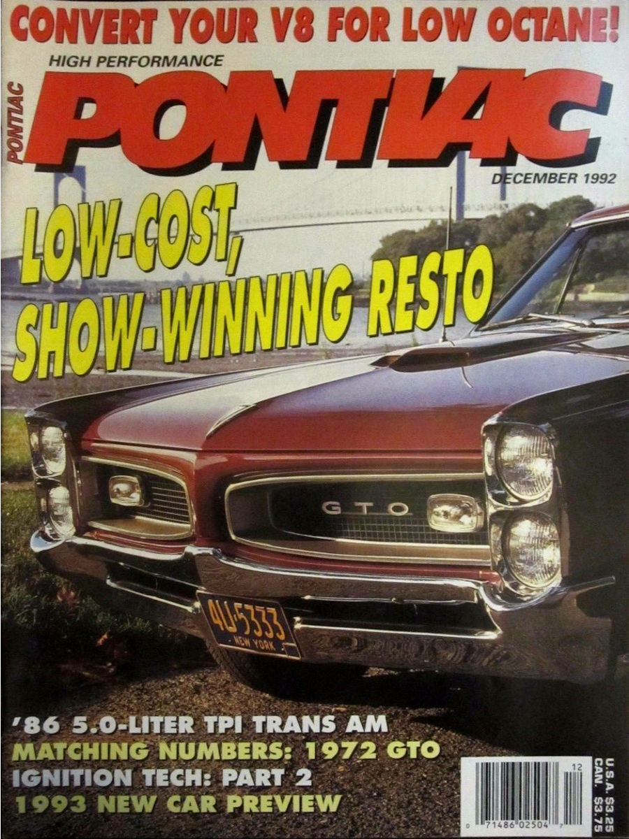 High Performance Pontiac Dec December 1992