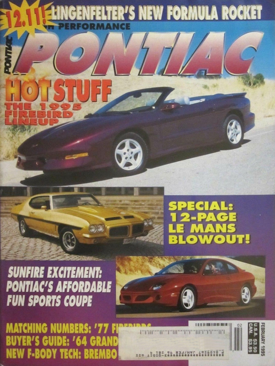 High Performance Pontiac Feb February 1995