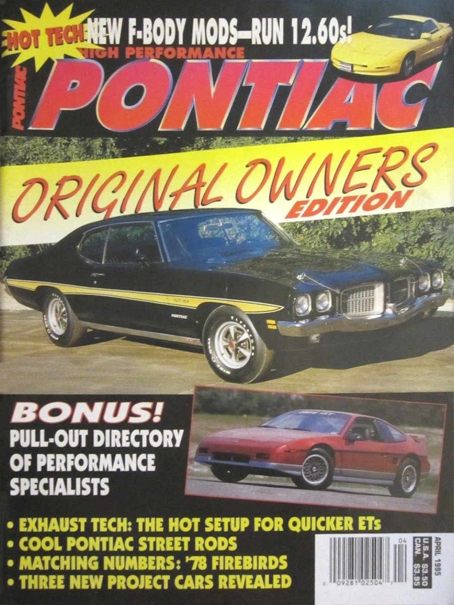 High Performance Pontiac Apr April 1995