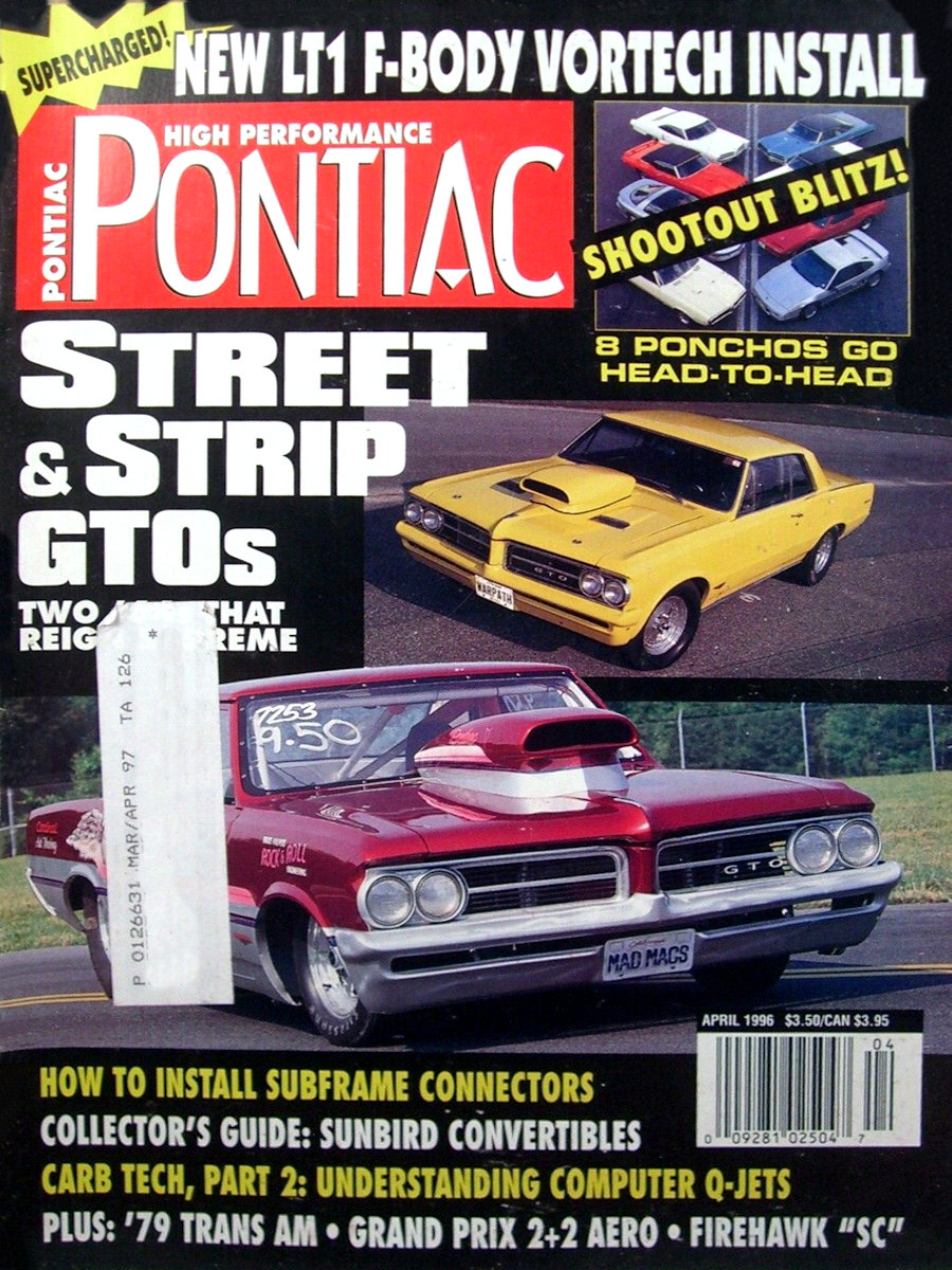 High Performance Pontiac Apr April 1996