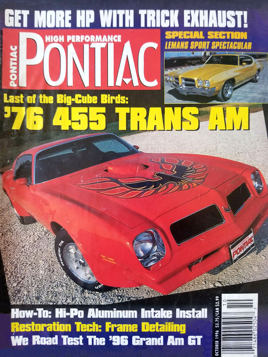 High Performance Pontiac Oct October 1996