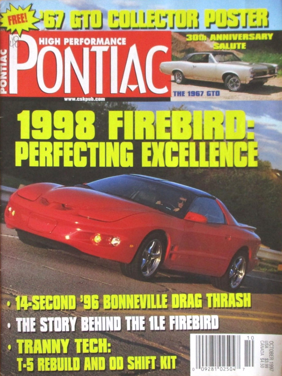 High Performance Pontiac Oct October 1997