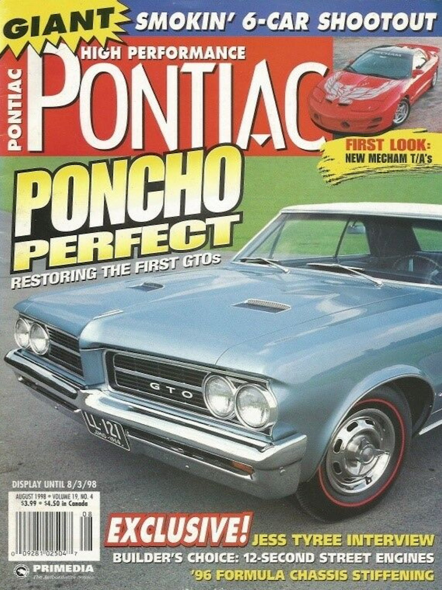 High Performance Pontiac Aug August 1998