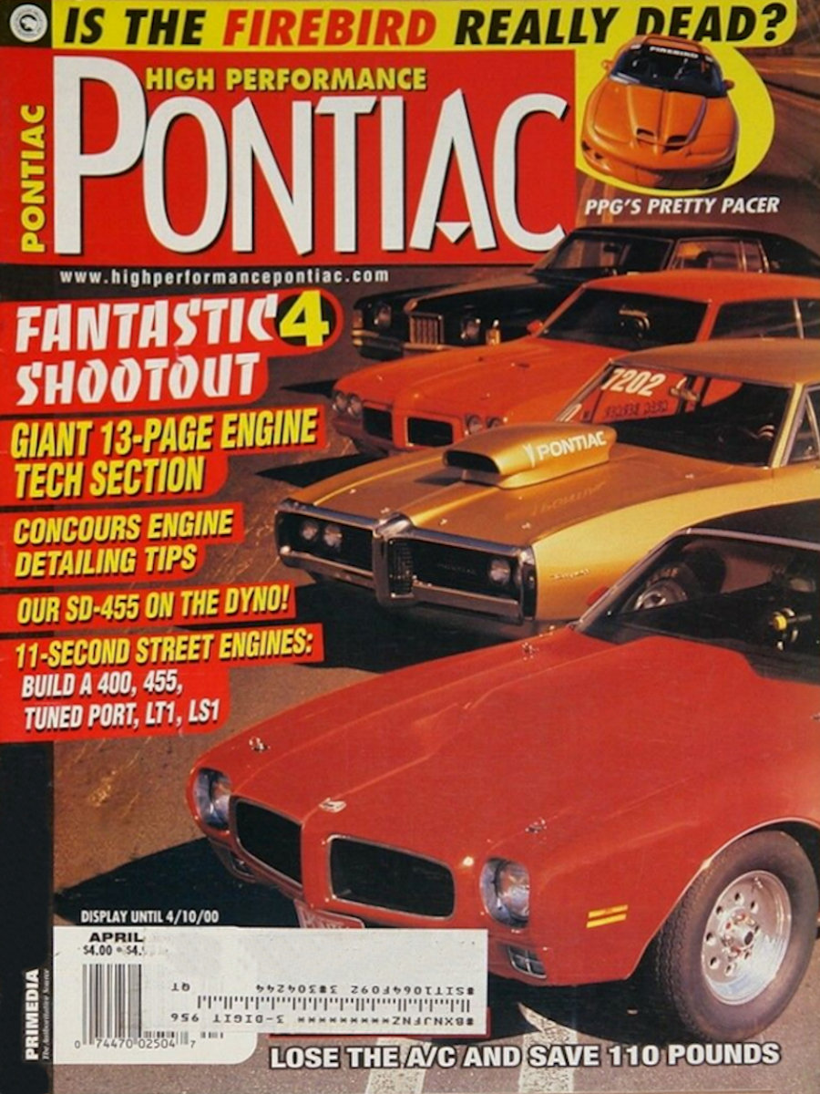 High Performance Pontiac Apr April 2000