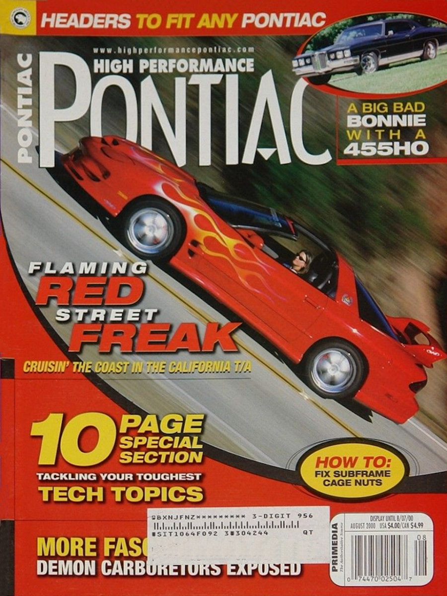 High Performance Pontiac Aug August 2000