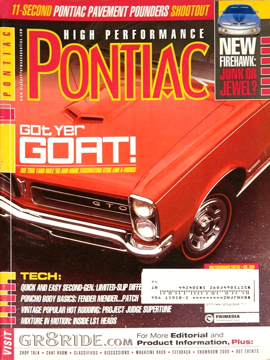 High Performance Pontiac Dec December 2000