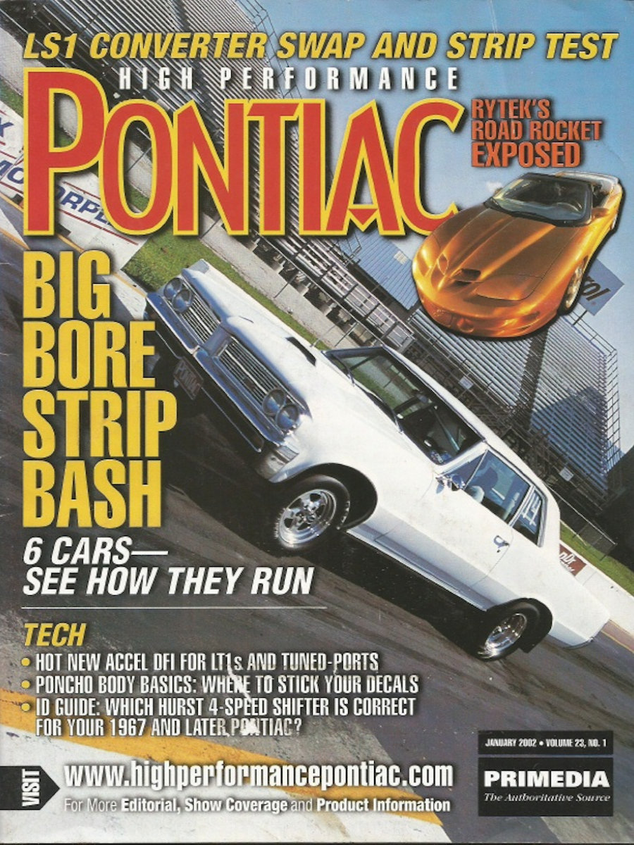 High Performance Pontiac Jan January 2002