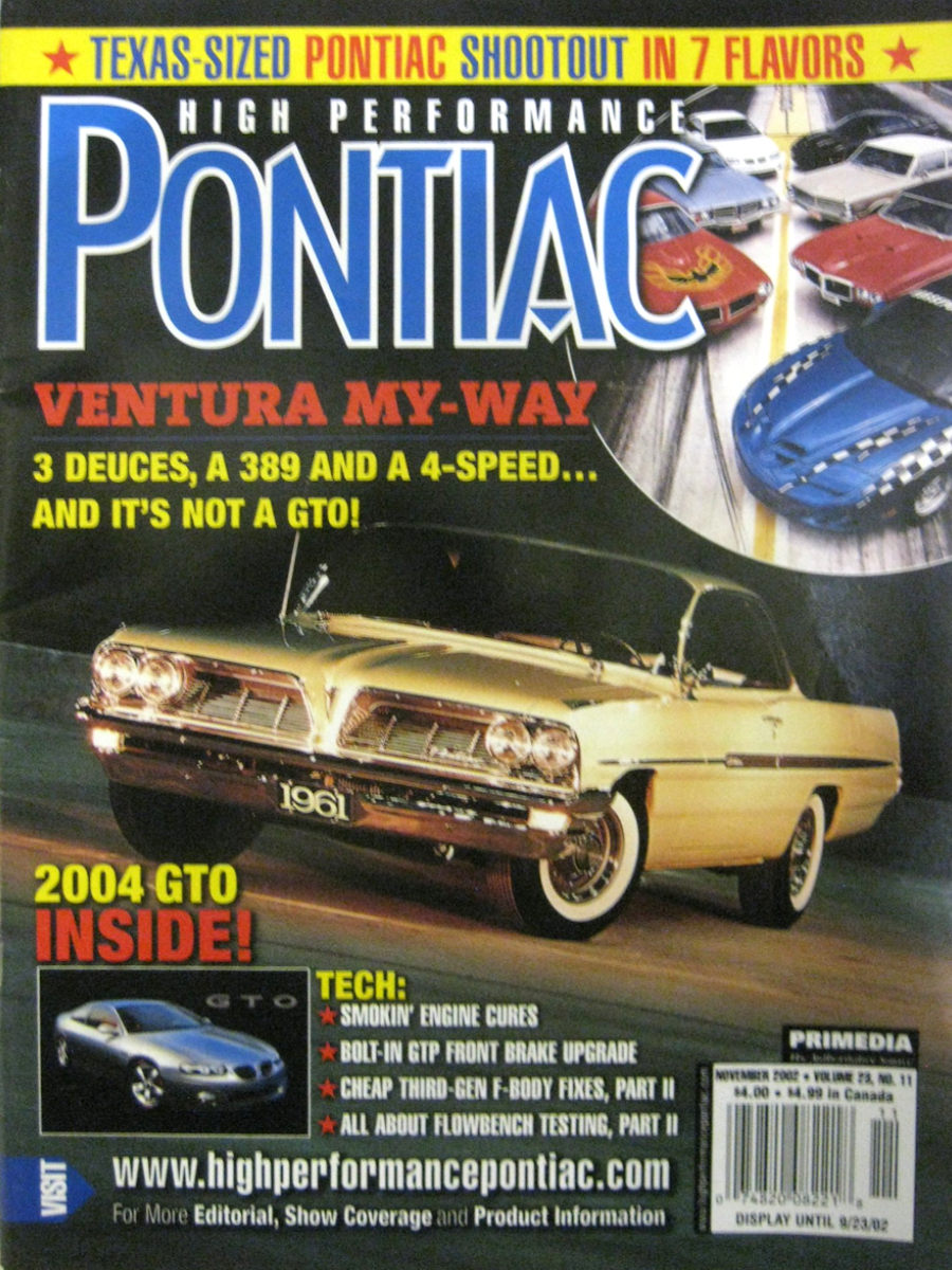 High Performance Pontiac Nov November 2002