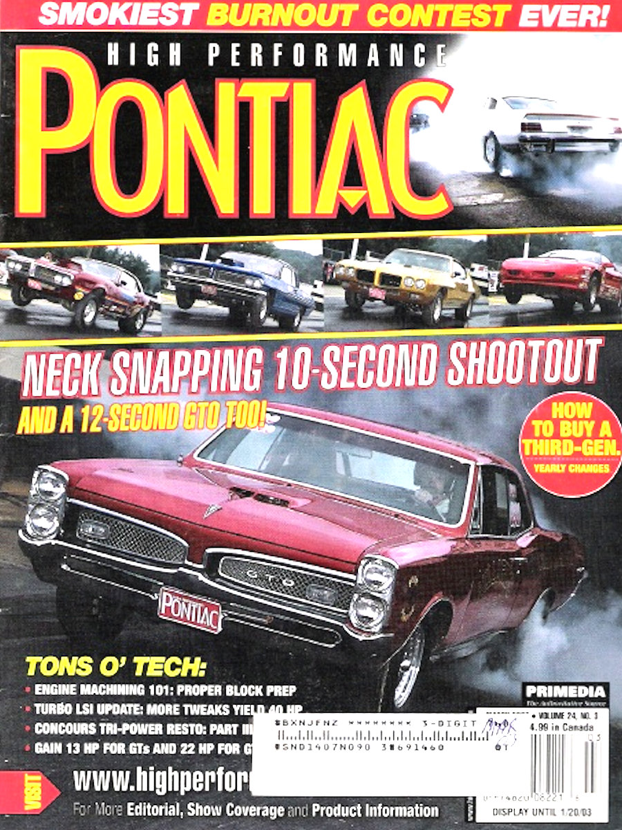 High Performance Pontiac Mar March 2003