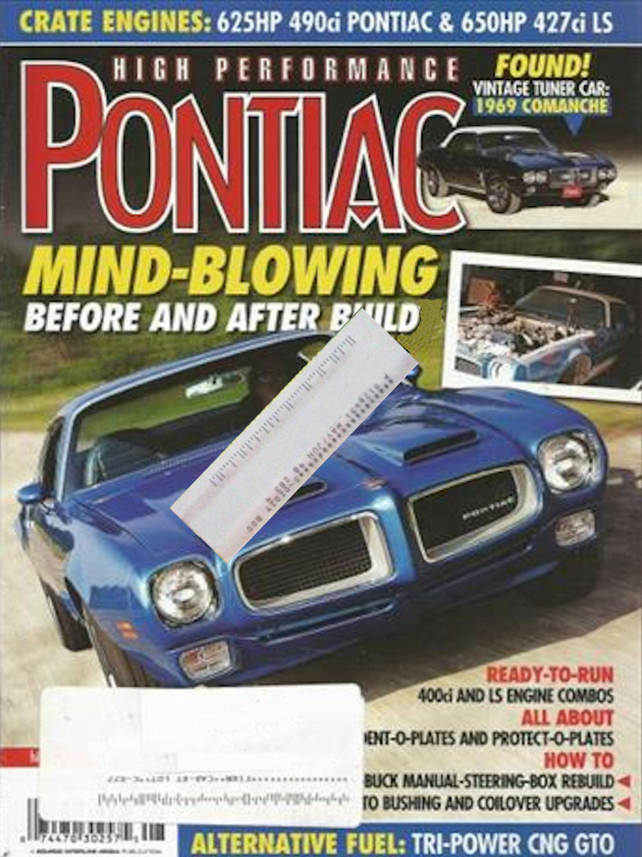 High Performance Pontiac Aug August 2010