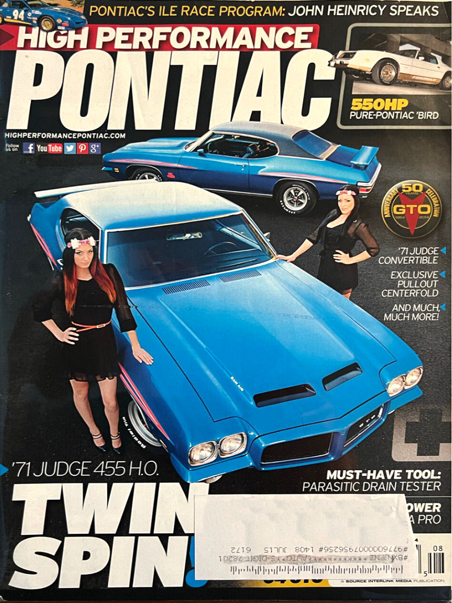 High Performance Pontiac Aug August 2014