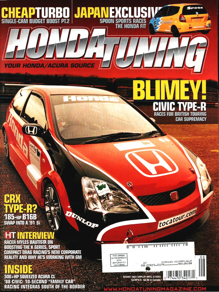 Honda Tuning Aug August 2003
