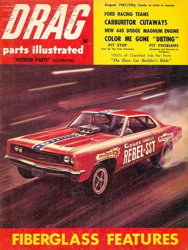 Drag Parts Illustrated Aug August 1967 