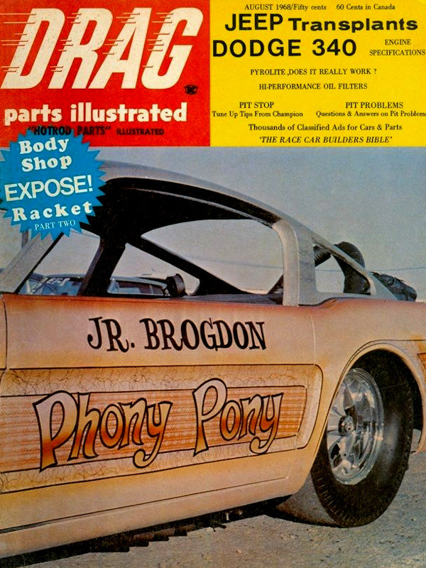 Drag Parts Illustrated Aug August 1968 
