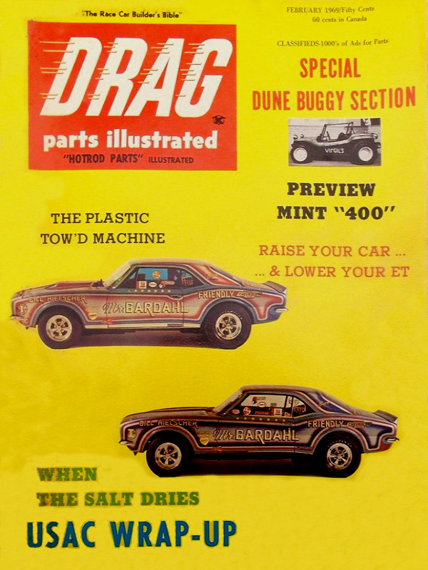 Drag Parts Illustrated Feb February 1969 