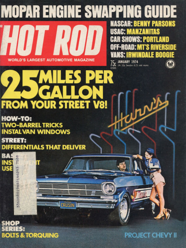 Hot Rod Jan January 1974 