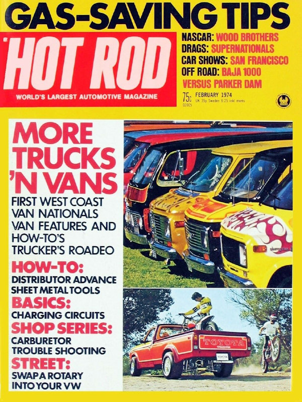 Hot Rod Feb February 1974 