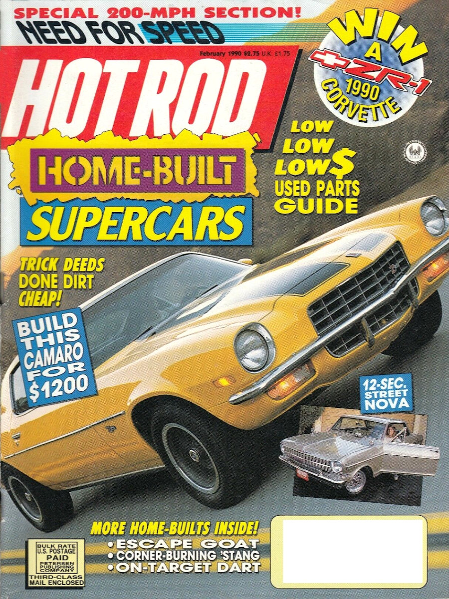 Hot Rod Feb February 1990 