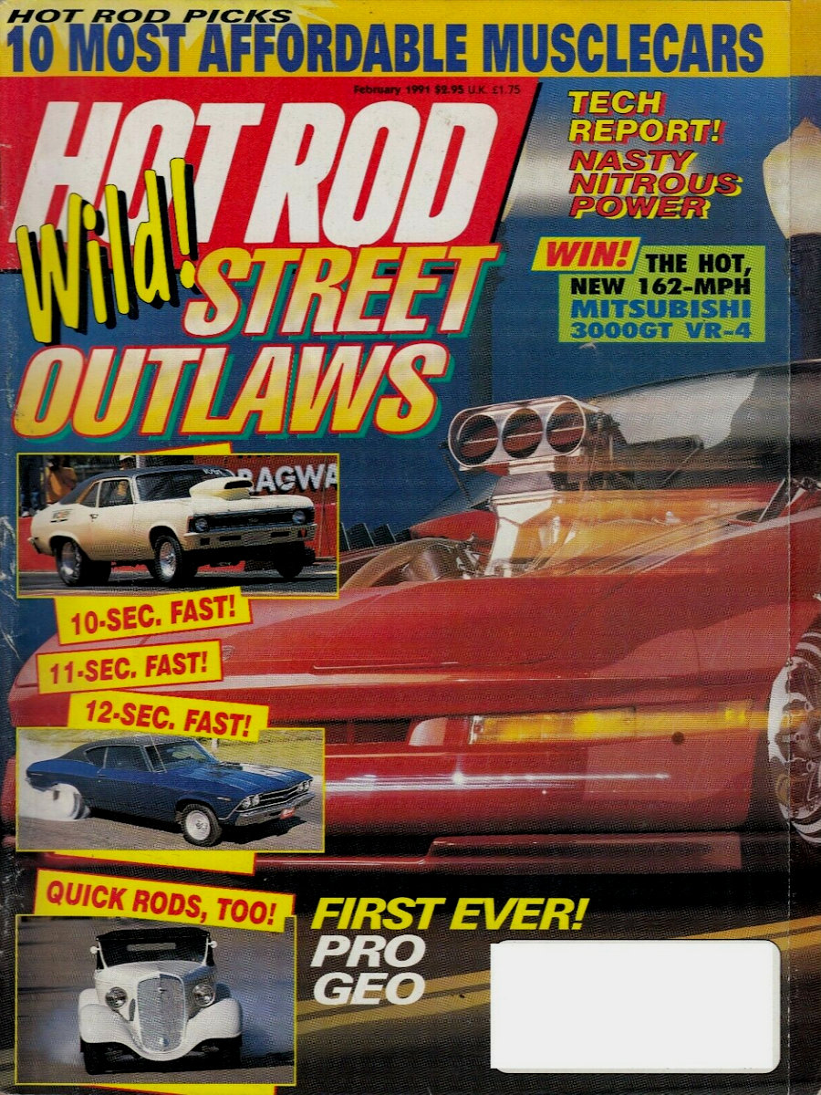 Hot Rod Feb February 1991 