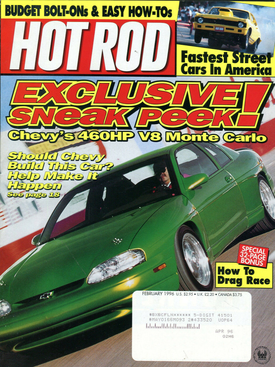 Hot Rod Feb February 1996